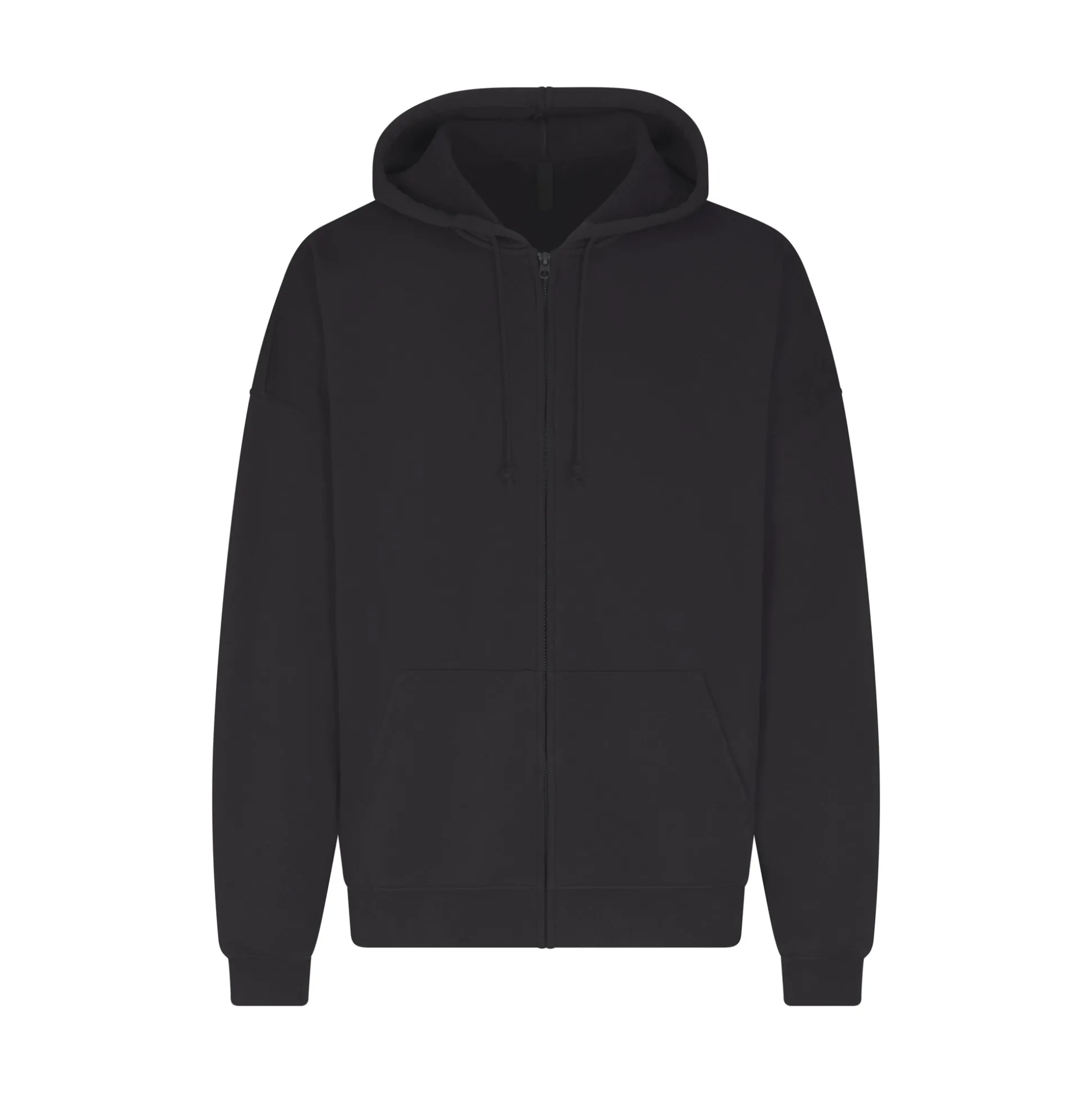 FLEECE LOUNGE MENS OVERSIZED ZIP UP HOODIE | WASHED ONYX
