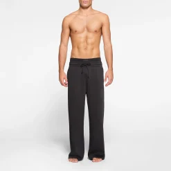 FLEECE LOUNGE MENS OVERSIZED STRAIGHT LEG PANT | WASHED ONYX