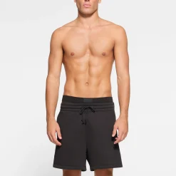 FLEECE LOUNGE MENS RELAXED SHORT | WASHED ONYX