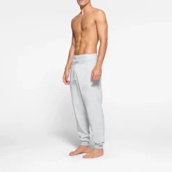 FLEECE LOUNGE MENS TAPERED JOGGER | LIGHT HEATHER GREY