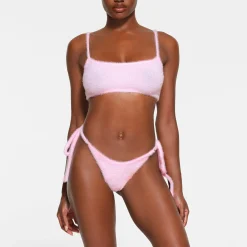 FUZZY KNITS SCOOP BRALETTE | BABY PINK
