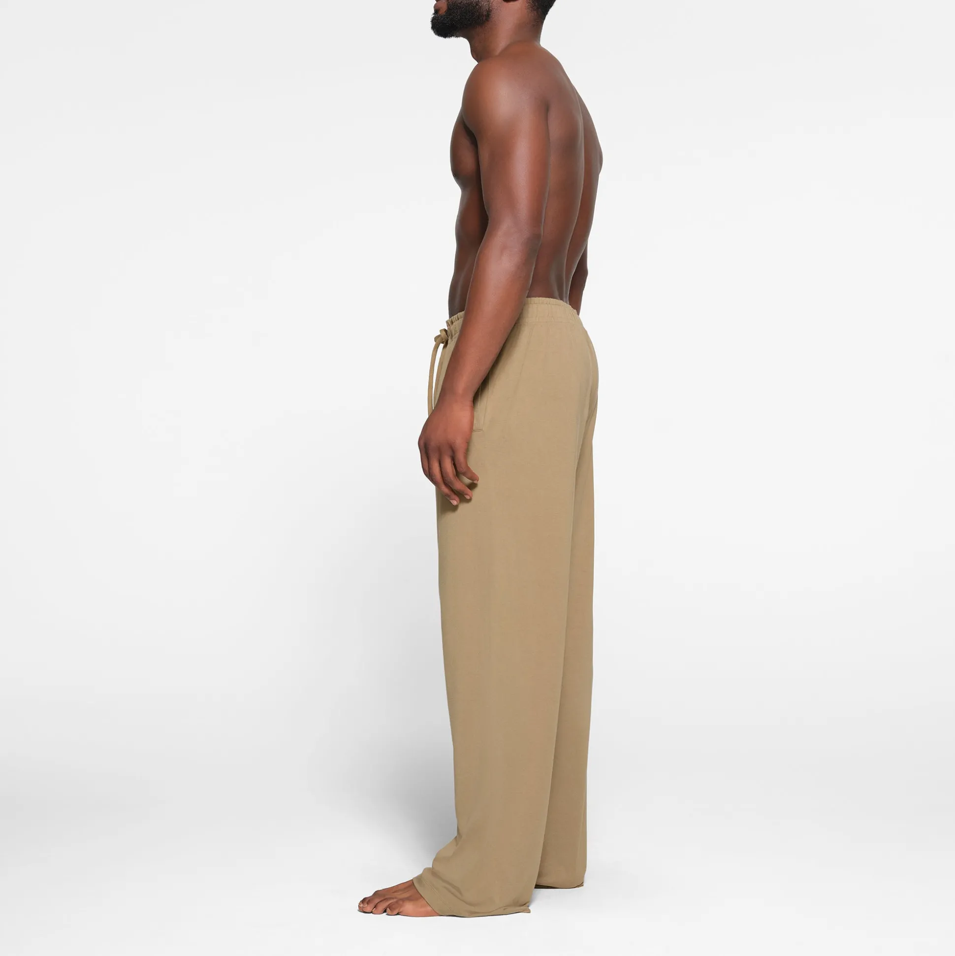 JERSEY LOUNGE MENS RELAXED STRAIGHT LEG PANT | KHAKI