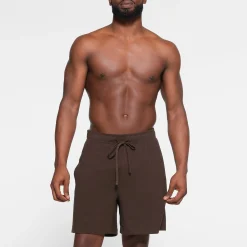 JERSEY LOUNGE MENS RELAXED SHORT | ESPRESSO