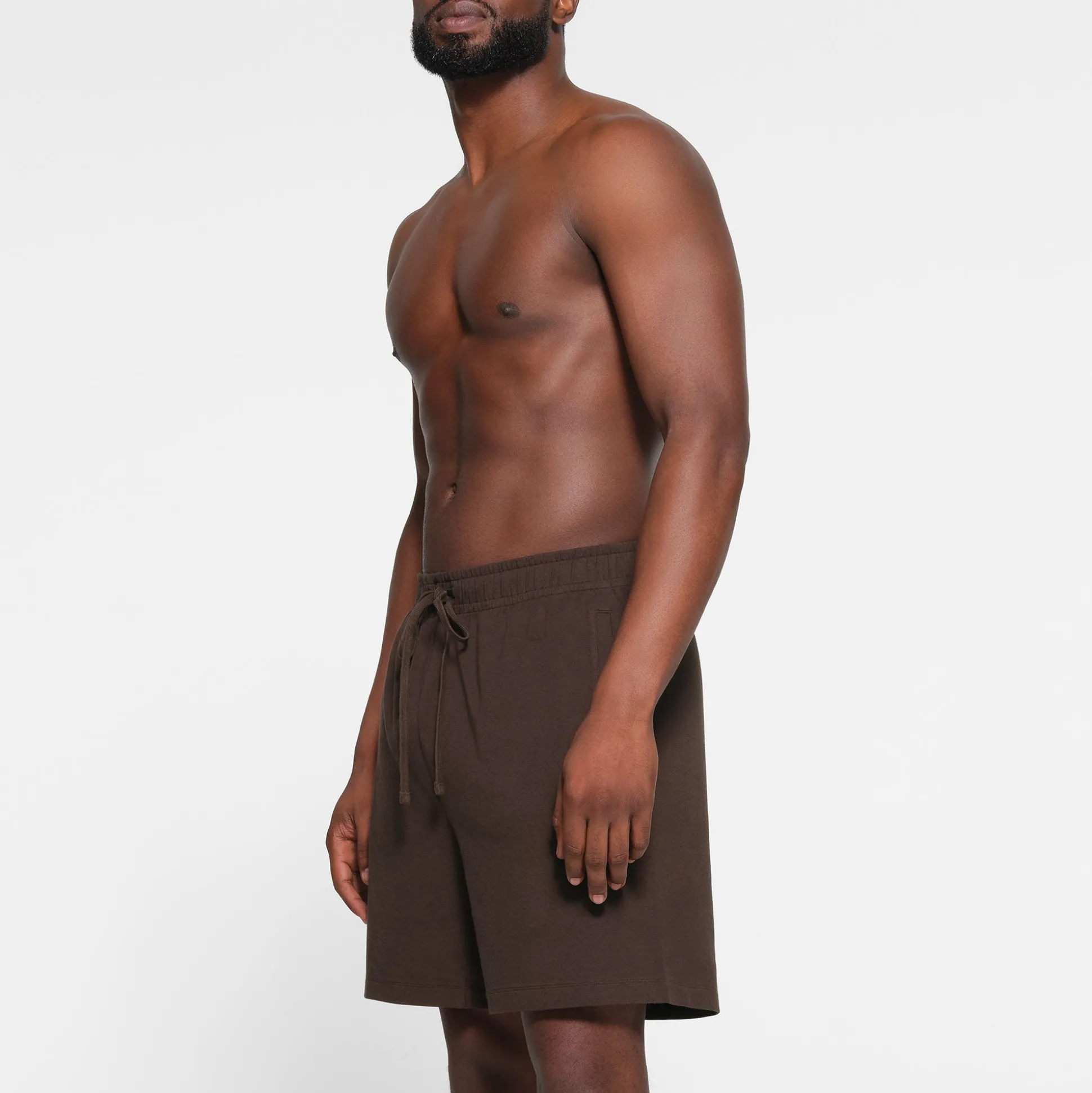 JERSEY LOUNGE MENS RELAXED SHORT | ESPRESSO