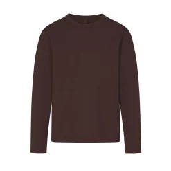 JERSEY LOUNGE MENS RELAXED LONG SLEEVE T-SHIRT | ESPRESSO