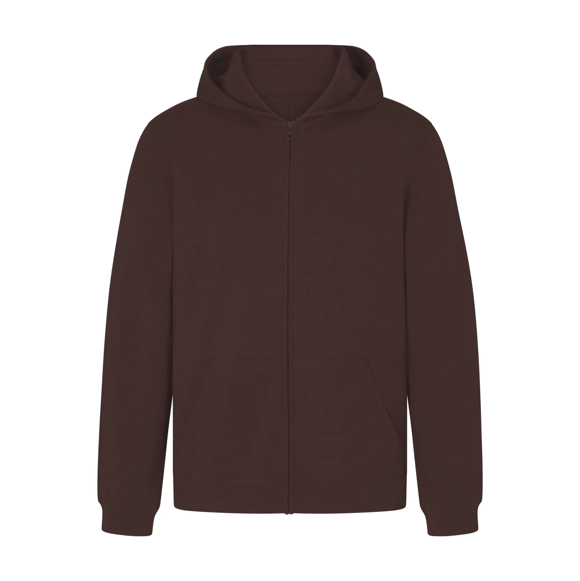 JERSEY LOUNGE MENS ZIP UP HOODIE | ESPRESSO