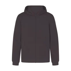 JERSEY LOUNGE MENS ZIP UP HOODIE | ASH
