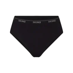LOGO RIB HIGH LEG BIKINI | ONYX