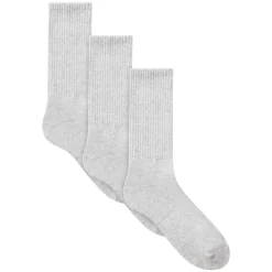 MENS TUBE CREW SOCK 3-PACK | LIGHT HEATHER GREY