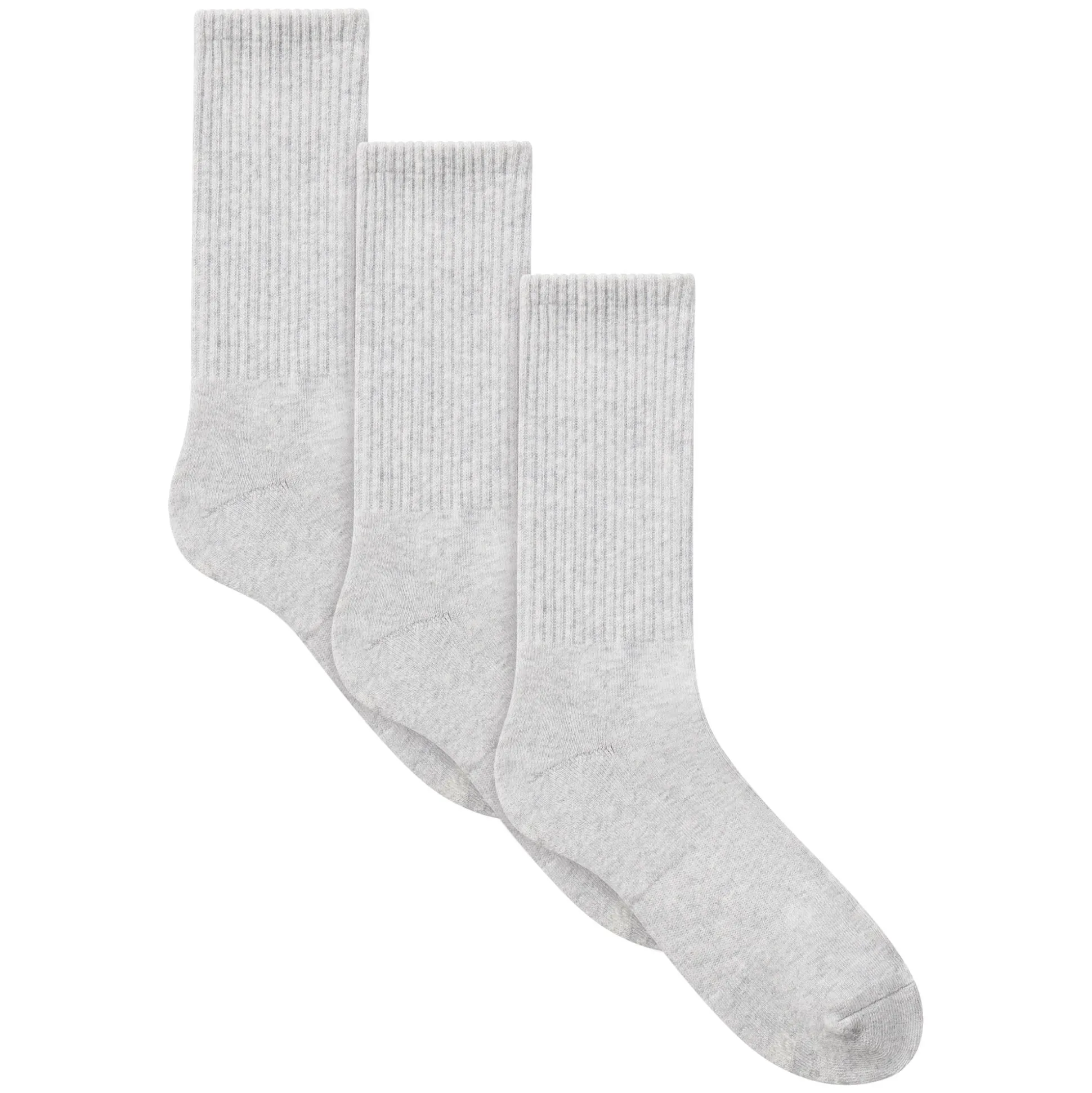 MENS TUBE CREW SOCK 3-PACK | LIGHT HEATHER GREY