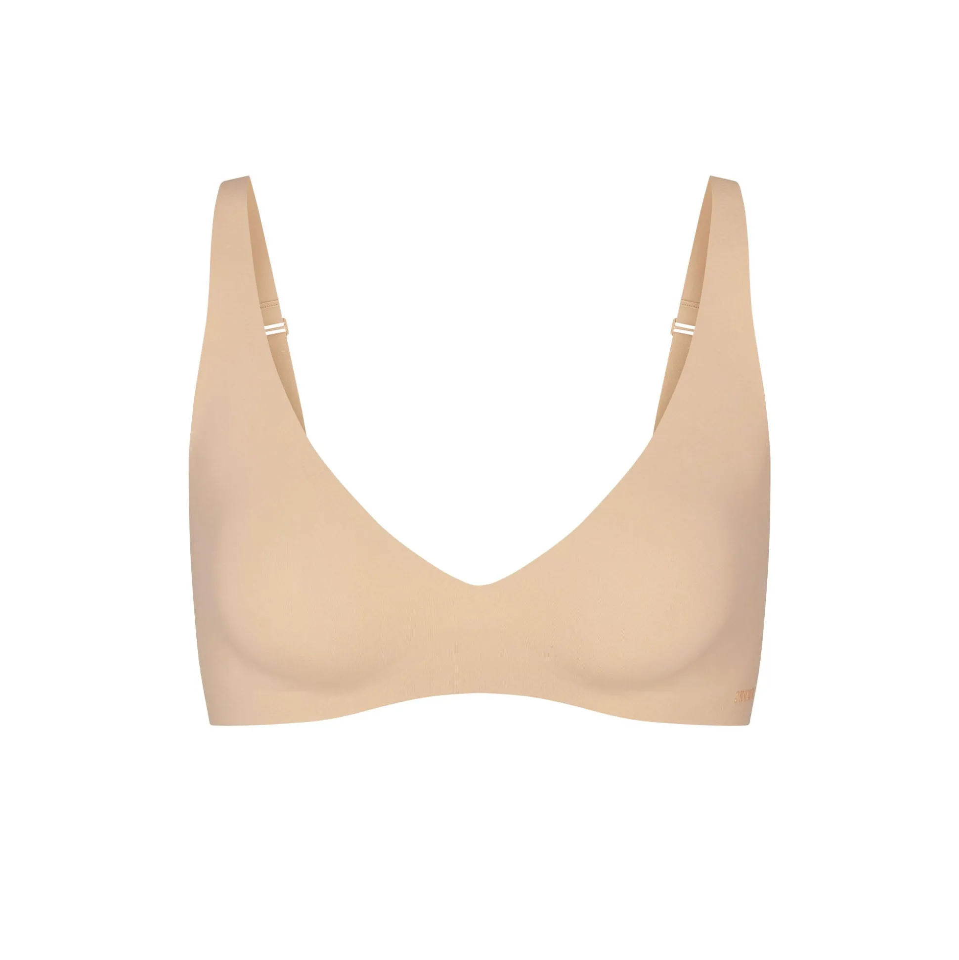 NAKED PLUNGE BRALETTE | CLAY