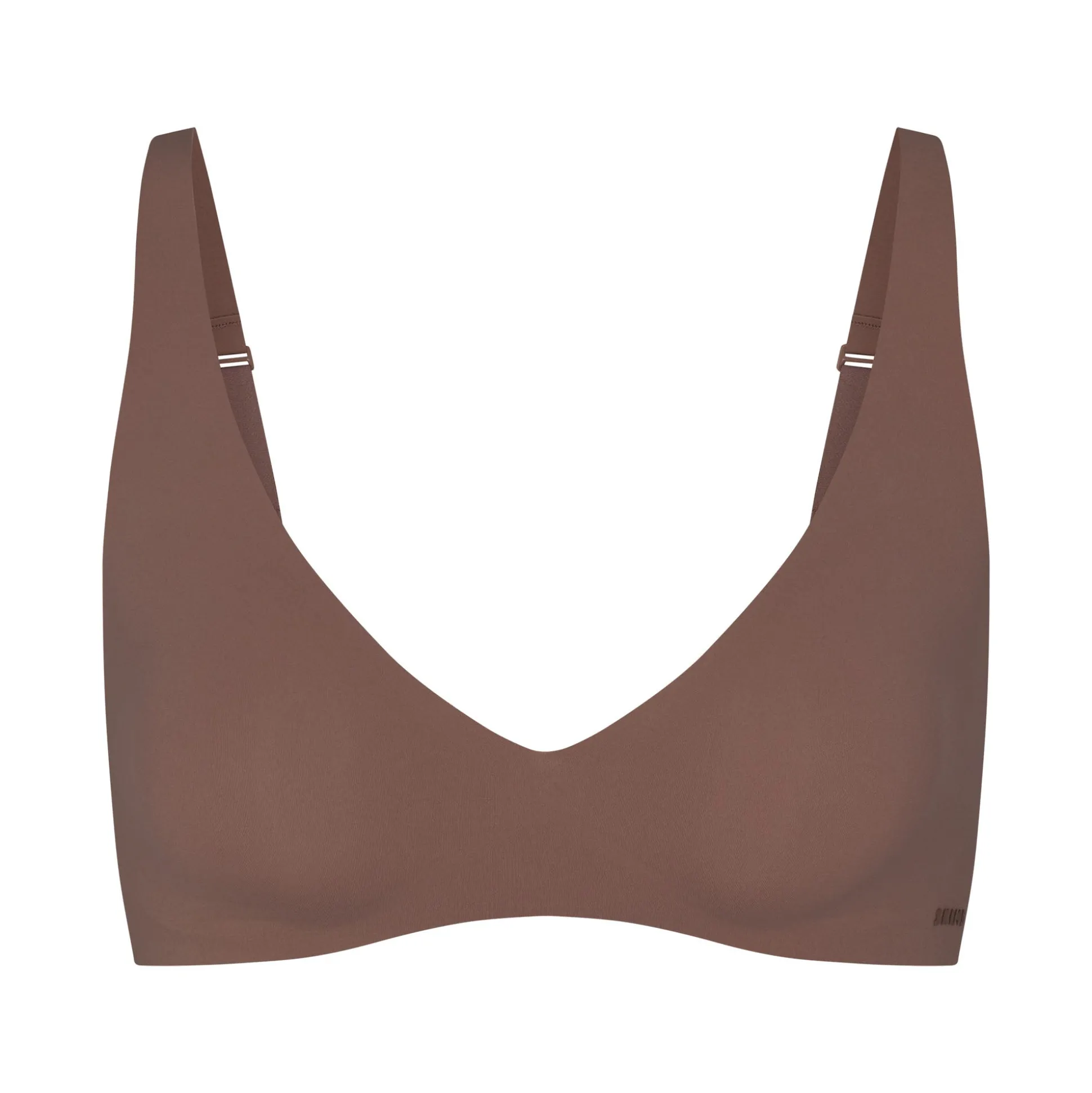 NAKED PLUNGE BRALETTE | UMBER