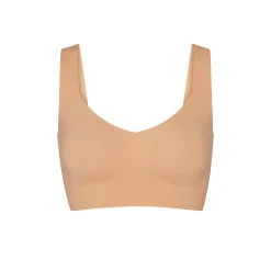 NAKED PLUNGE LONGLINE BRALETTE | OCHRE