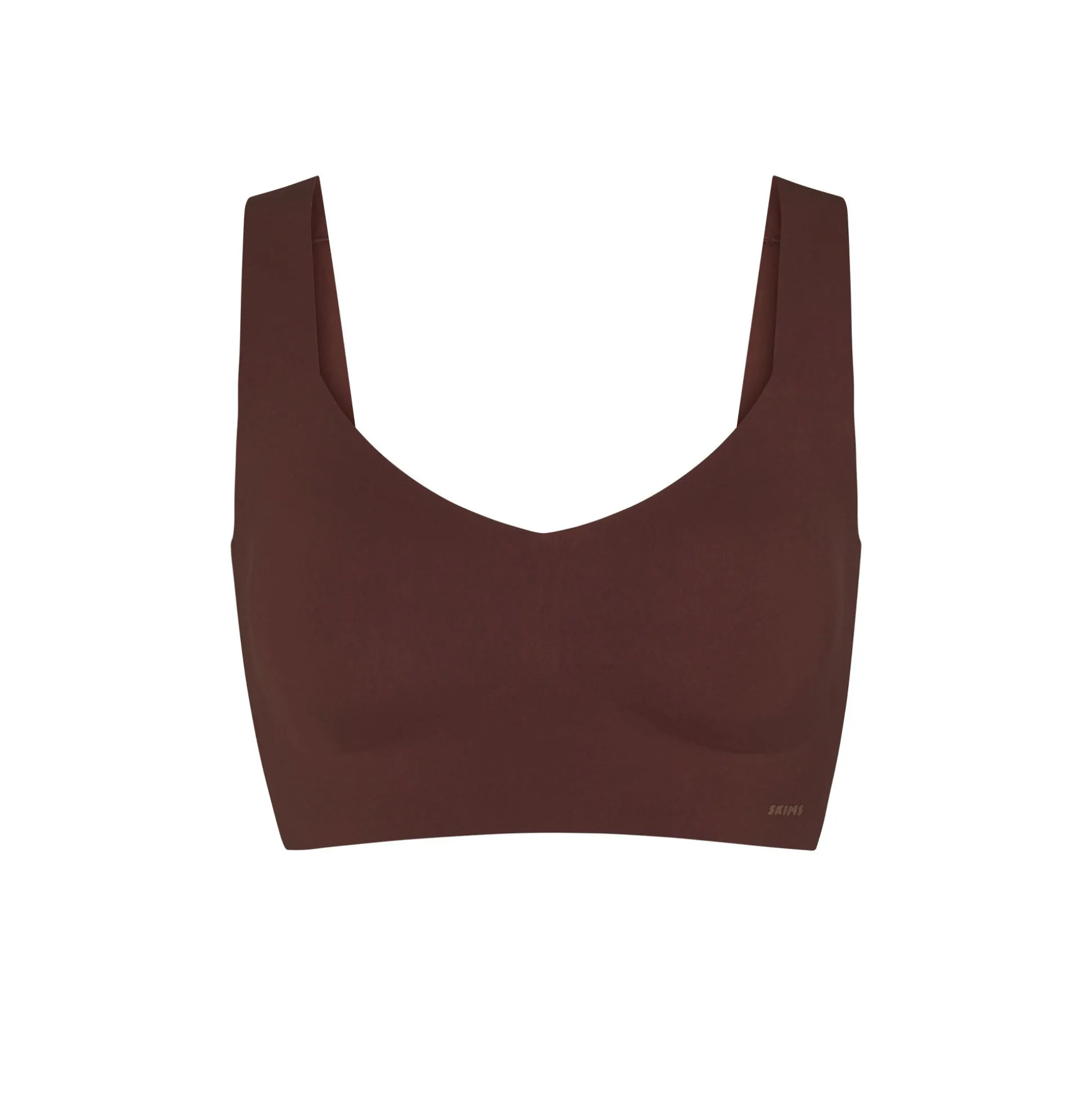 NAKED PLUNGE LONGLINE BRALETTE | COCOA