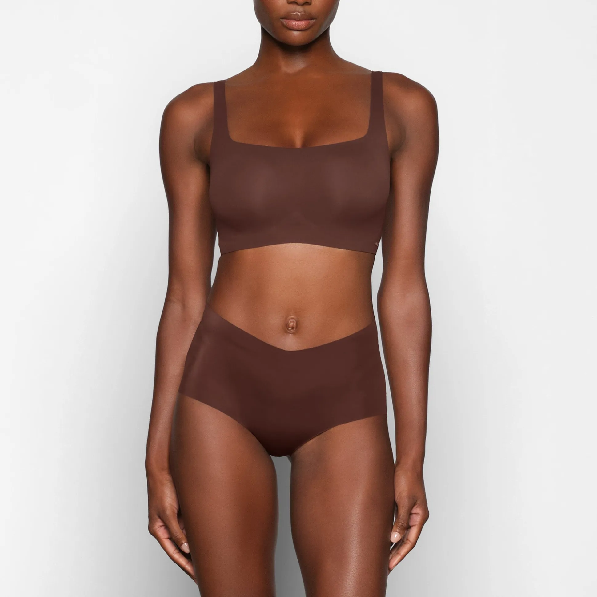 NAKED SCOOP BRALETTE | COCOA