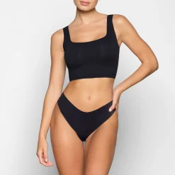 NAKED SCOOP LONGLINE BRALETTE | ONYX