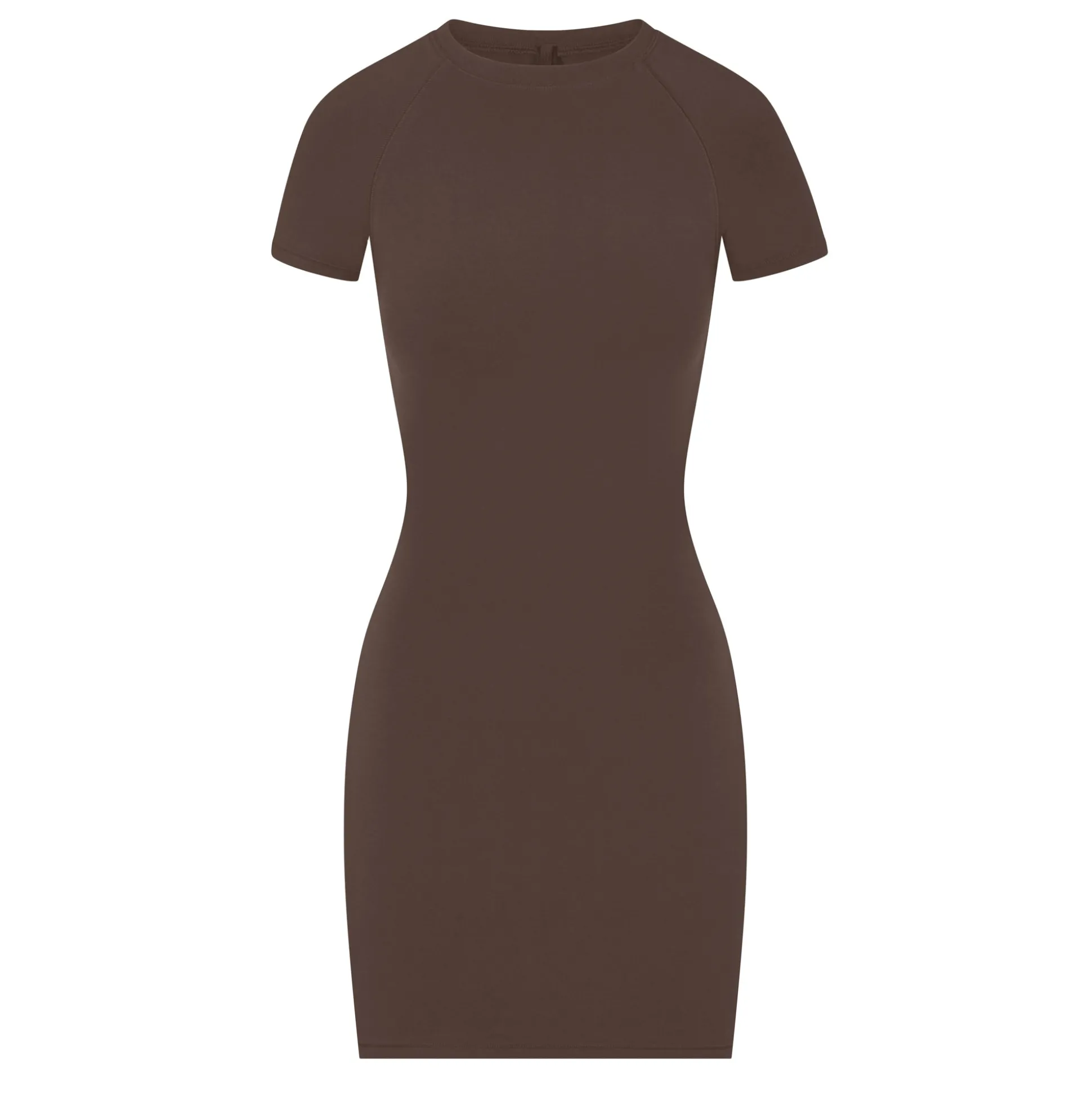 NEW VINTAGE RAGLAN MINI DRESS | COCOA