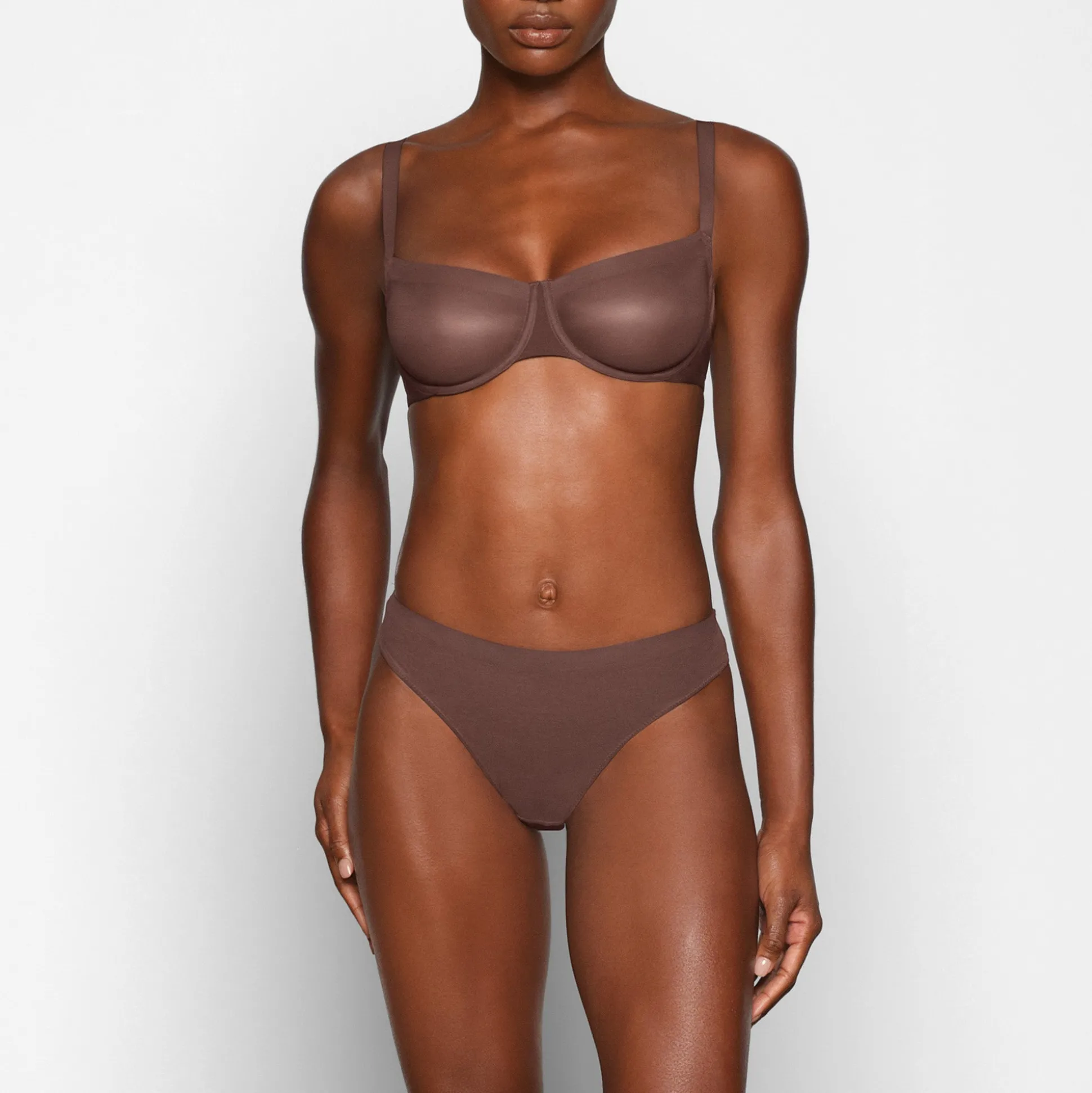 NO SHOW UNLINED BALCONETTE BRA | COCOA