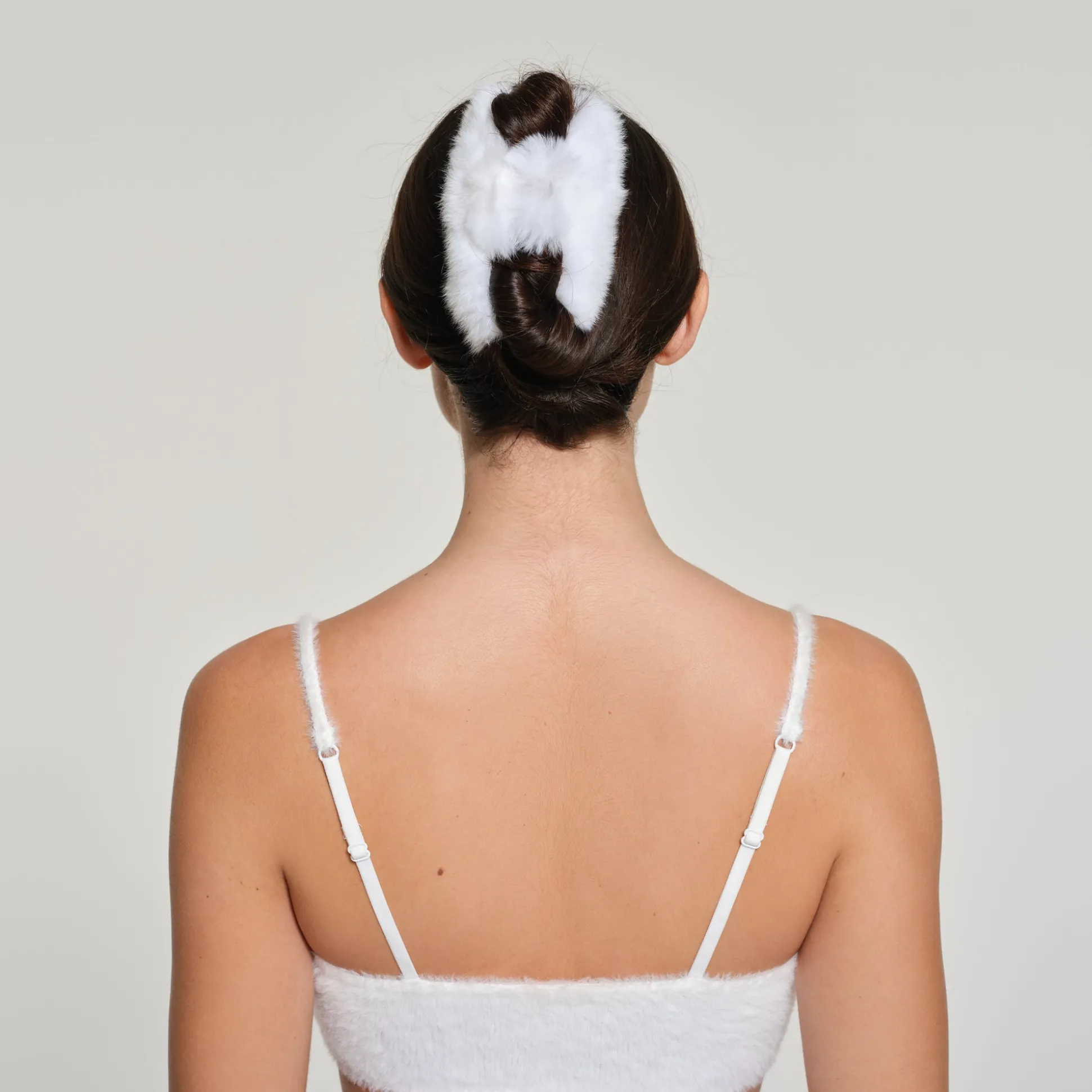 PLUSH HAIR CLIP | MARBLE