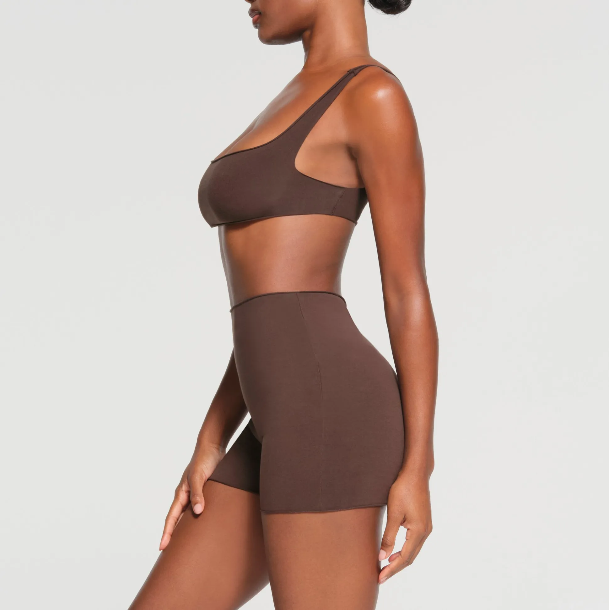 RAW EDGE MICRO SCOOP BRALETTE | ESPRESSO
