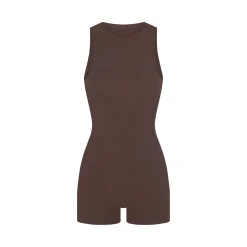 RAW EDGE ONESIE | ESPRESSO