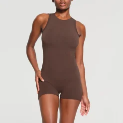 RAW EDGE ONESIE | ESPRESSO