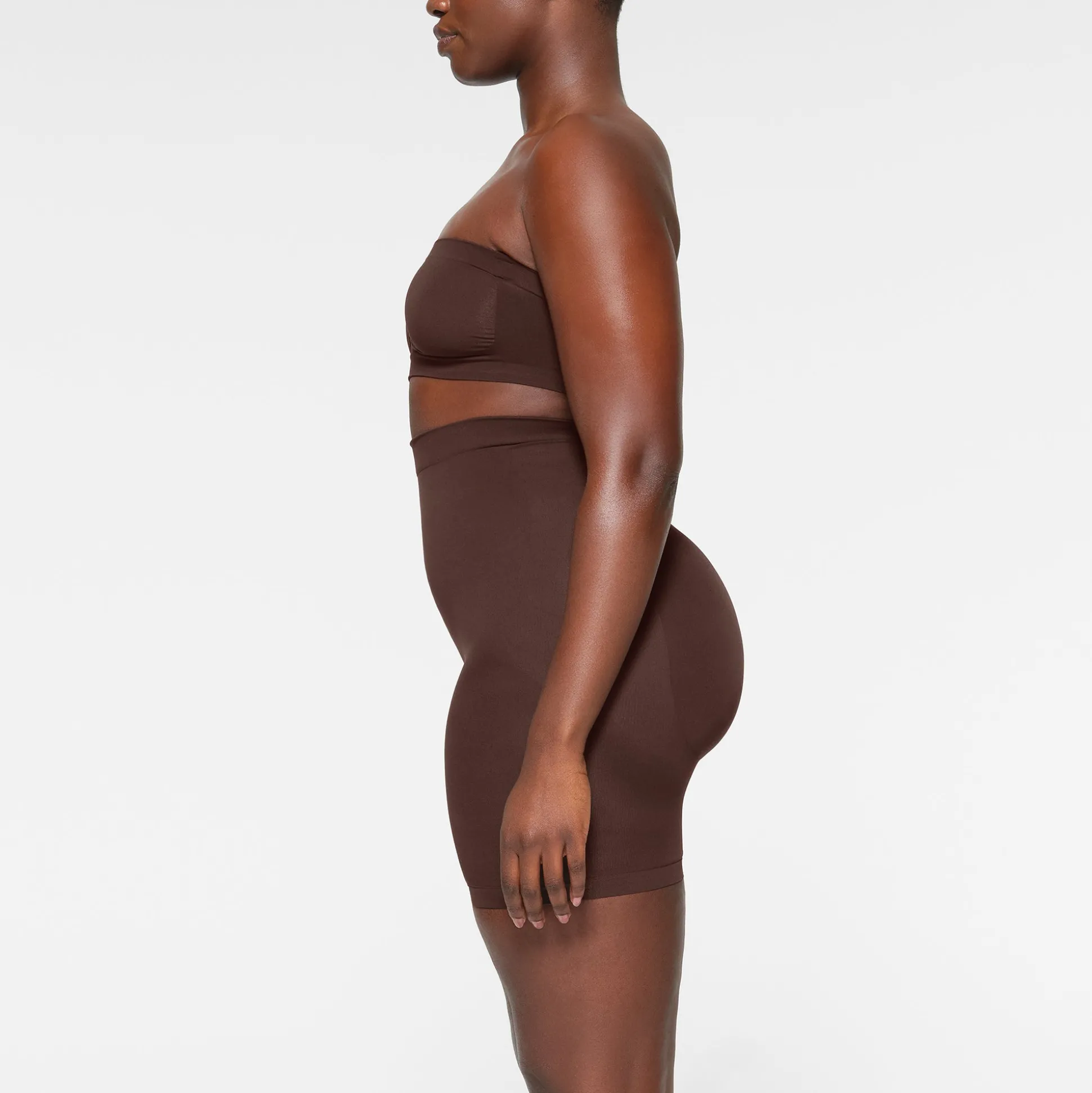 SEAMLESS SCULPT BANDEAU | ESPRESSO
