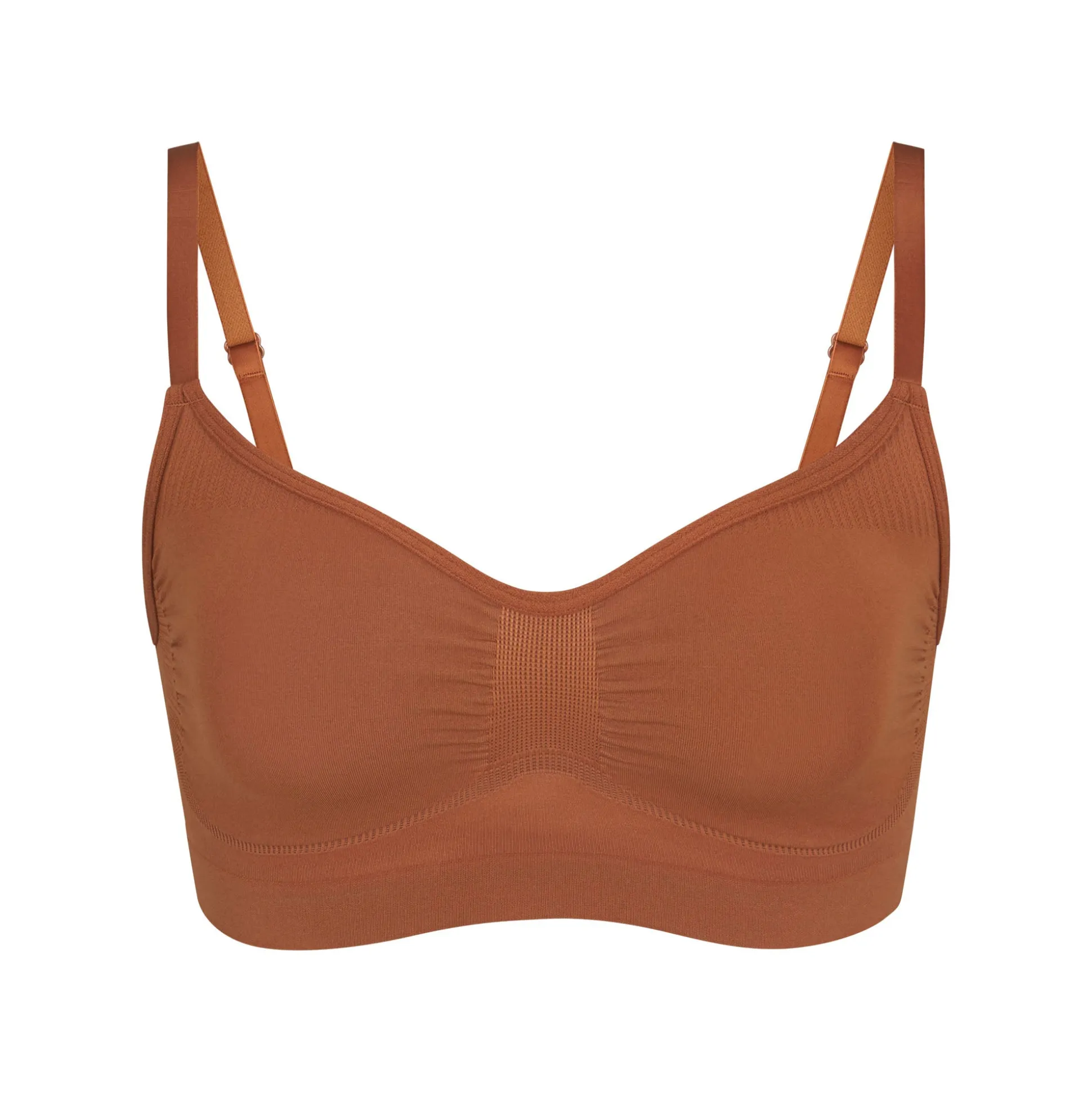 SEAMLESS SCULPT BRALETTE | BRONZE