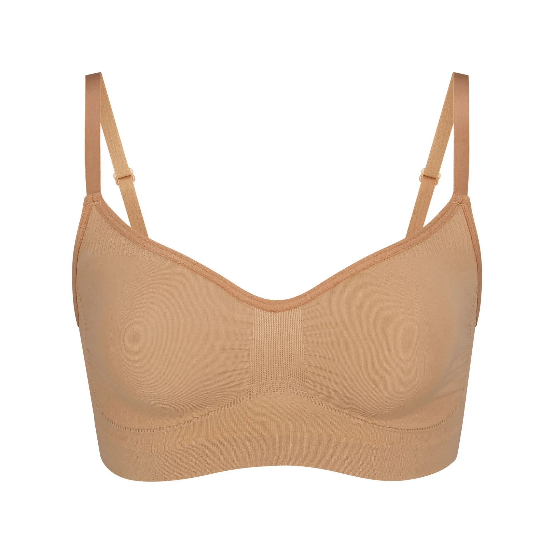 SEAMLESS SCULPT BRALETTE | OCHRE