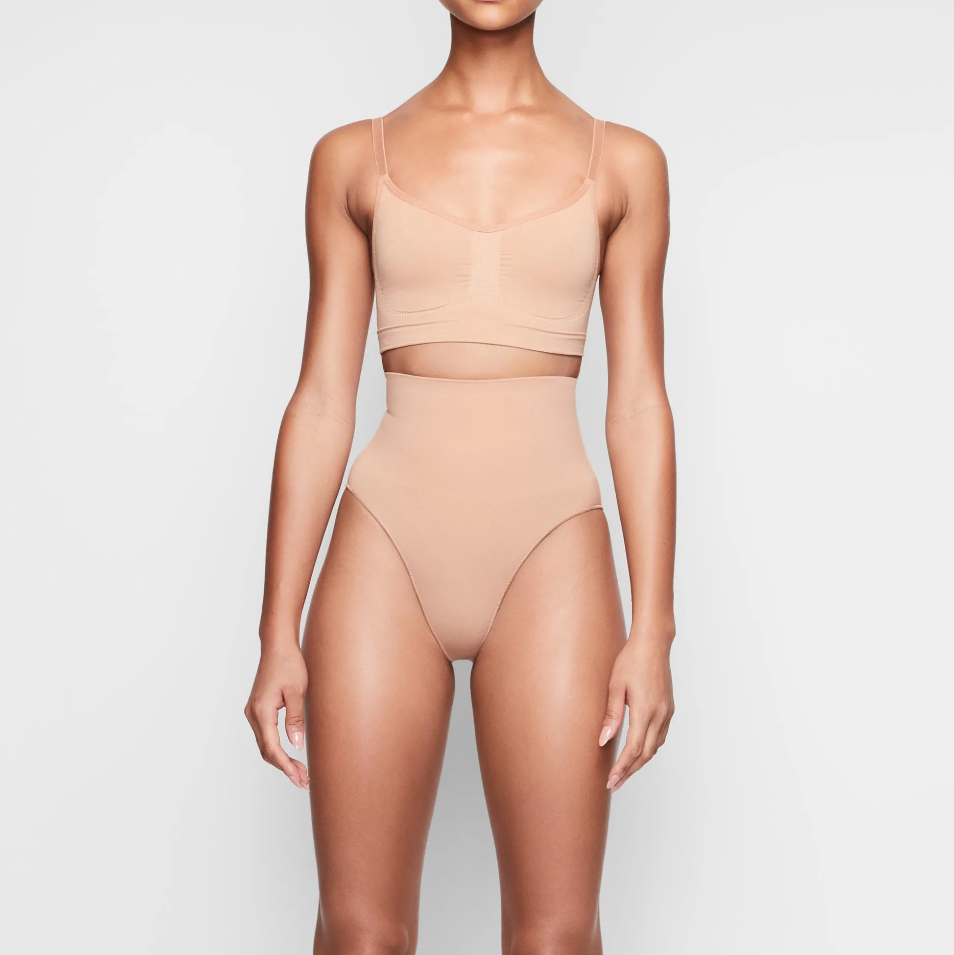 SEAMLESS SCULPT BRALETTE | OCHRE