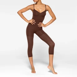SEAMLESS SCULPT CATSUIT | COCOA