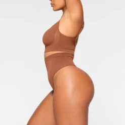 SEAMLESS SCULPT HIGH-WAISTED THONG | BRONZE