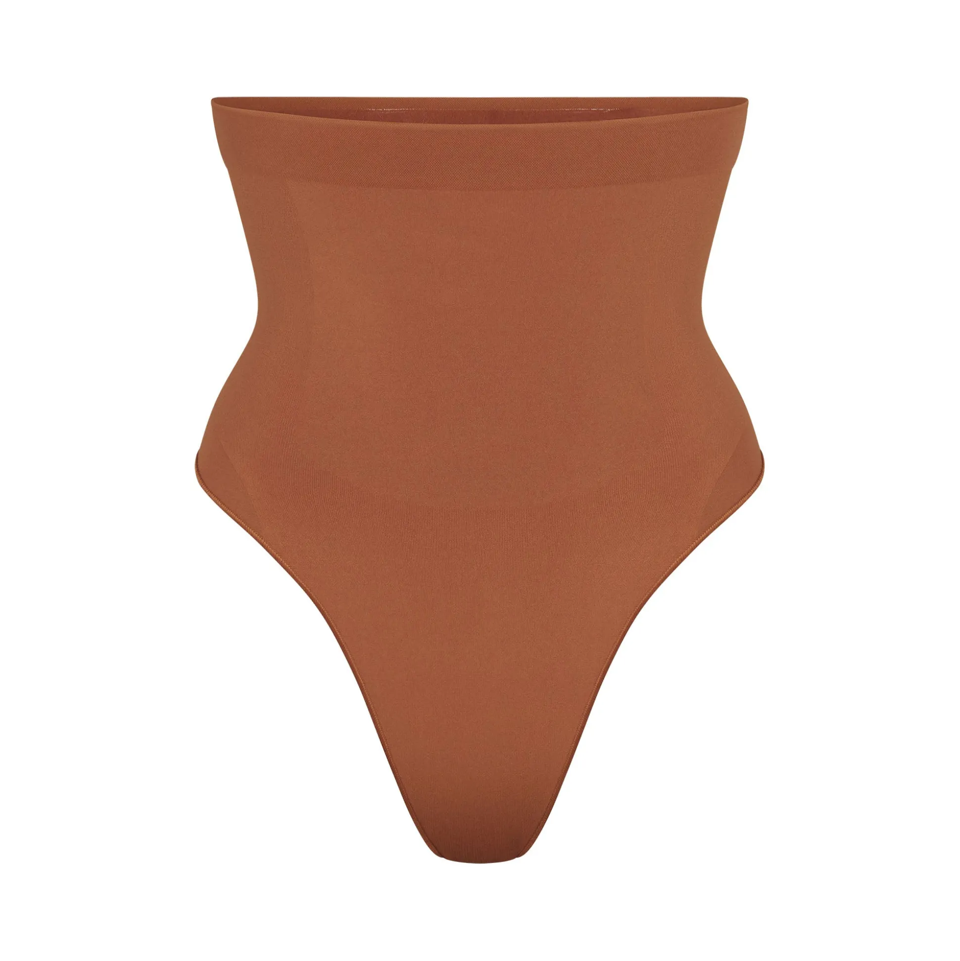 SEAMLESS SCULPT HIGH-WAISTED THONG | BRONZE