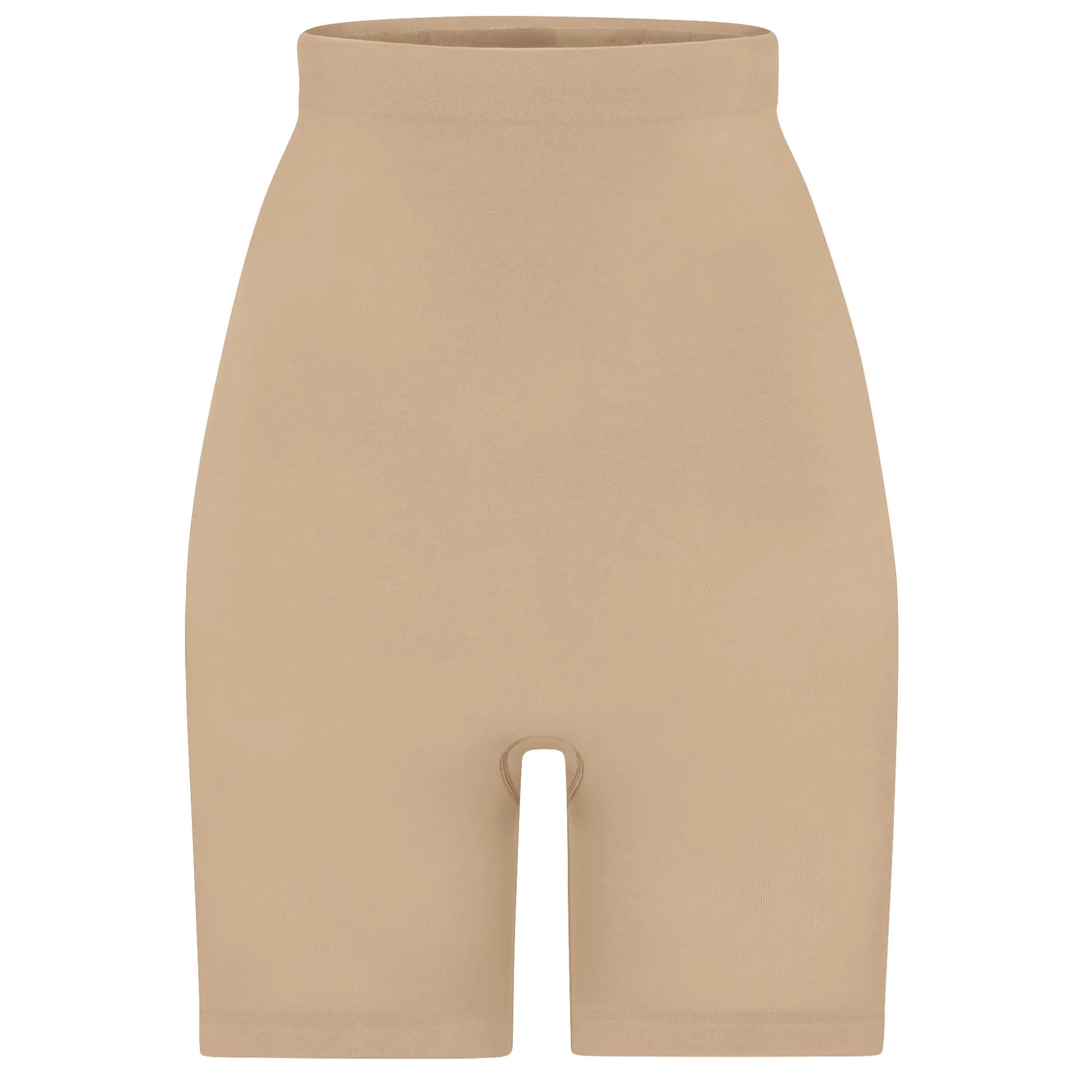 SEAMLESS SCULPT HIGH-WAISTED ABOVE THE KNEE SHORT | CLAY