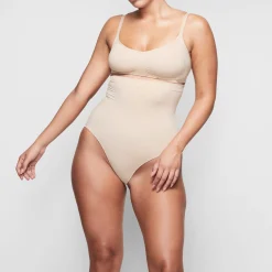 SEAMLESS SCULPT HIGH-WAISTED BRIEF | CLAY