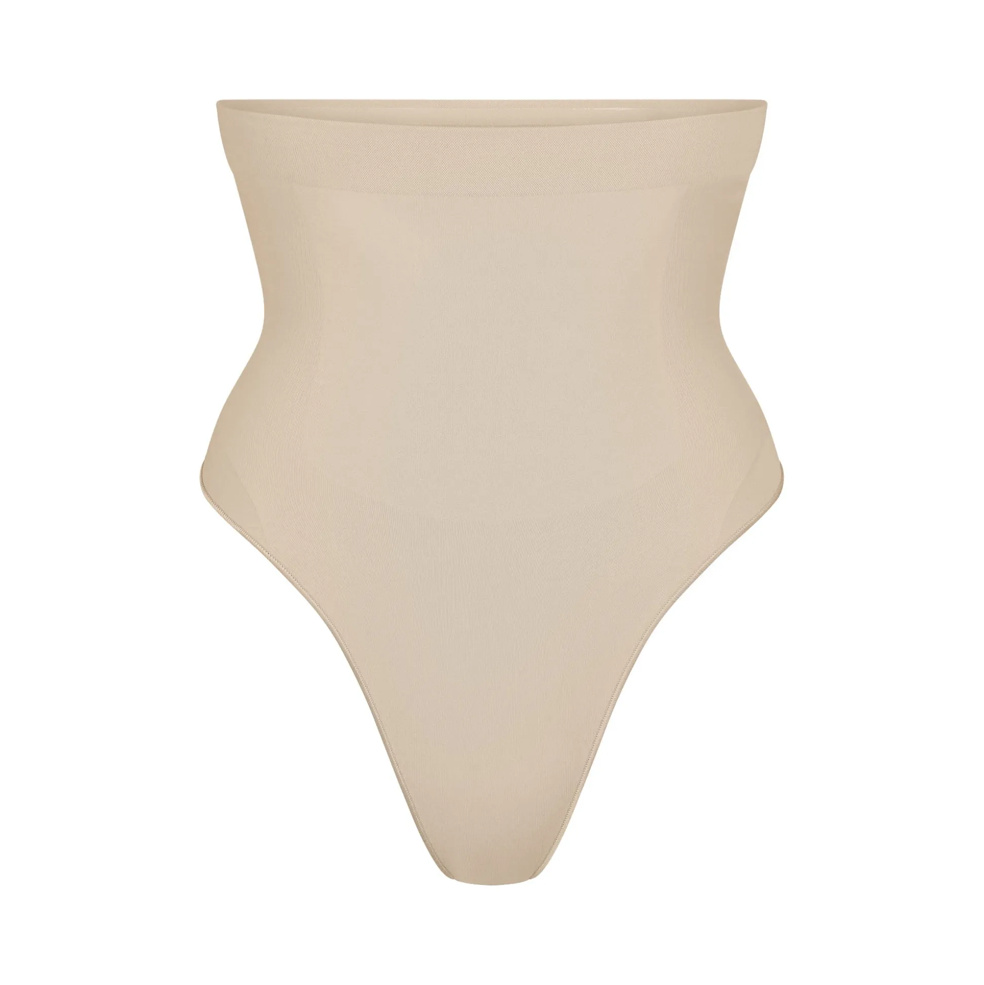 SEAMLESS SCULPT HIGH-WAISTED THONG | SAND