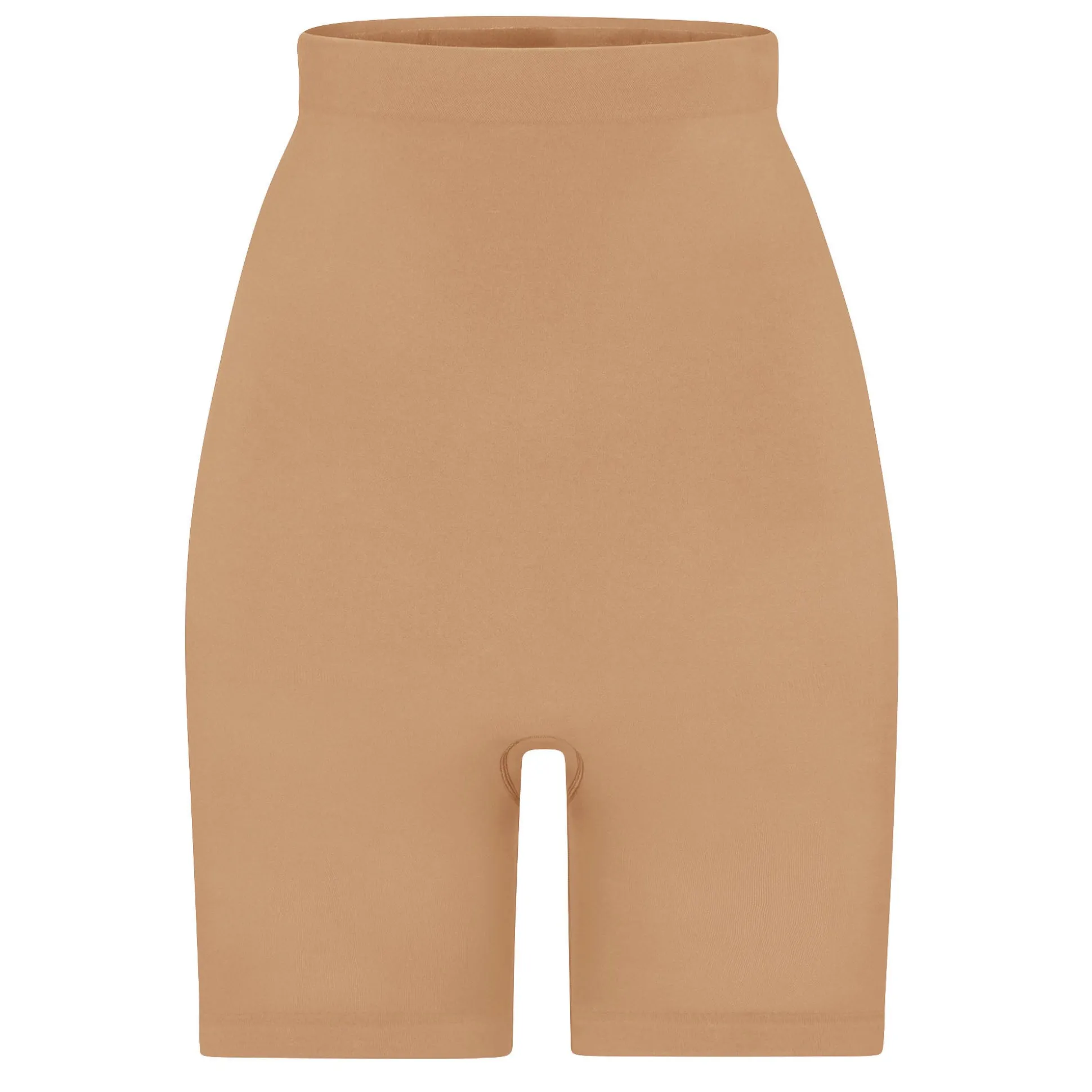 SEAMLESS SCULPT HIGH-WAISTED ABOVE THE KNEE SHORT | OCHRE