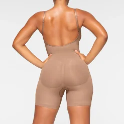 SEAMLESS SCULPT LOW BACK MID THIGH BODYSUIT | SIENNA