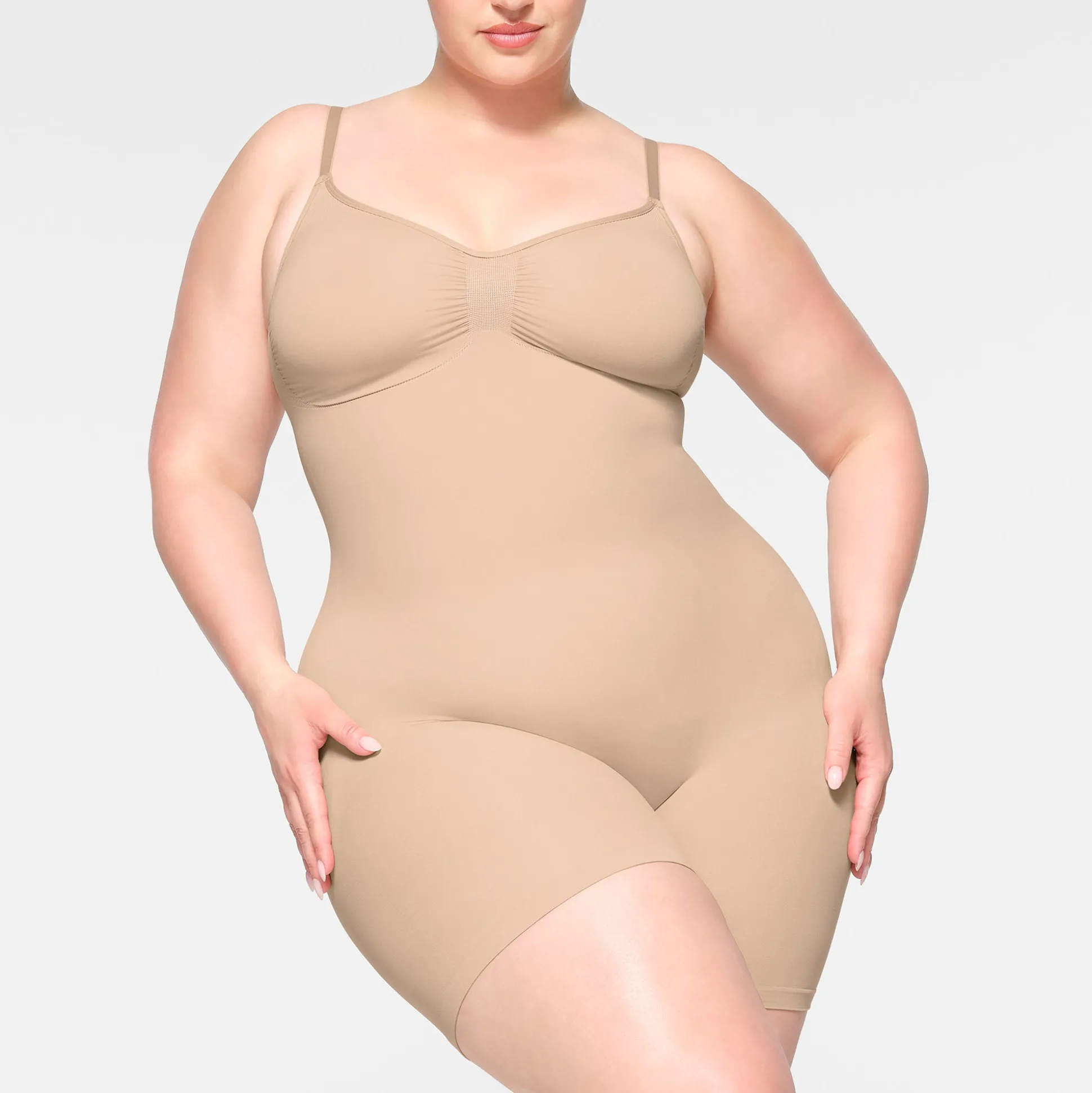 SEAMLESS SCULPT MID THIGH BODYSUIT | MICA