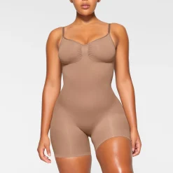 SEAMLESS SCULPT MID THIGH BODYSUIT | SIENNA
