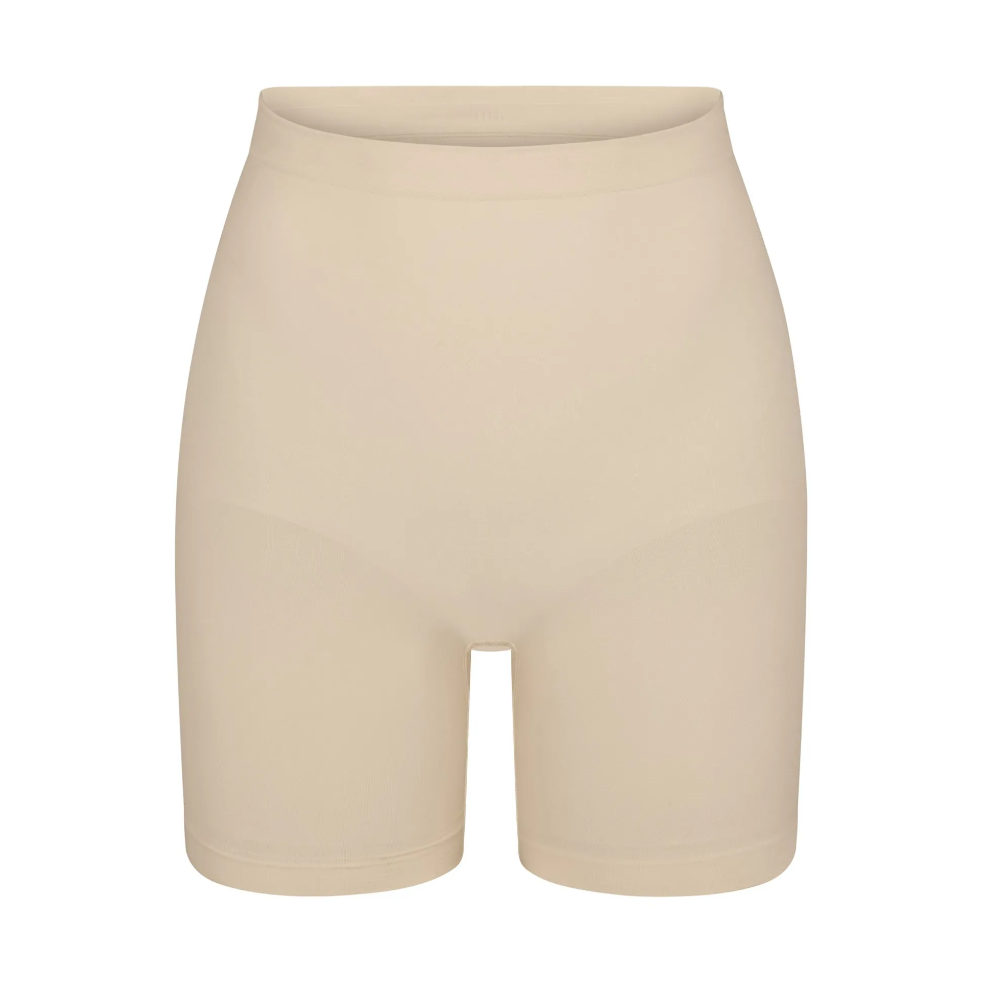 SEAMLESS SCULPT MID THIGH SHORT | SAND