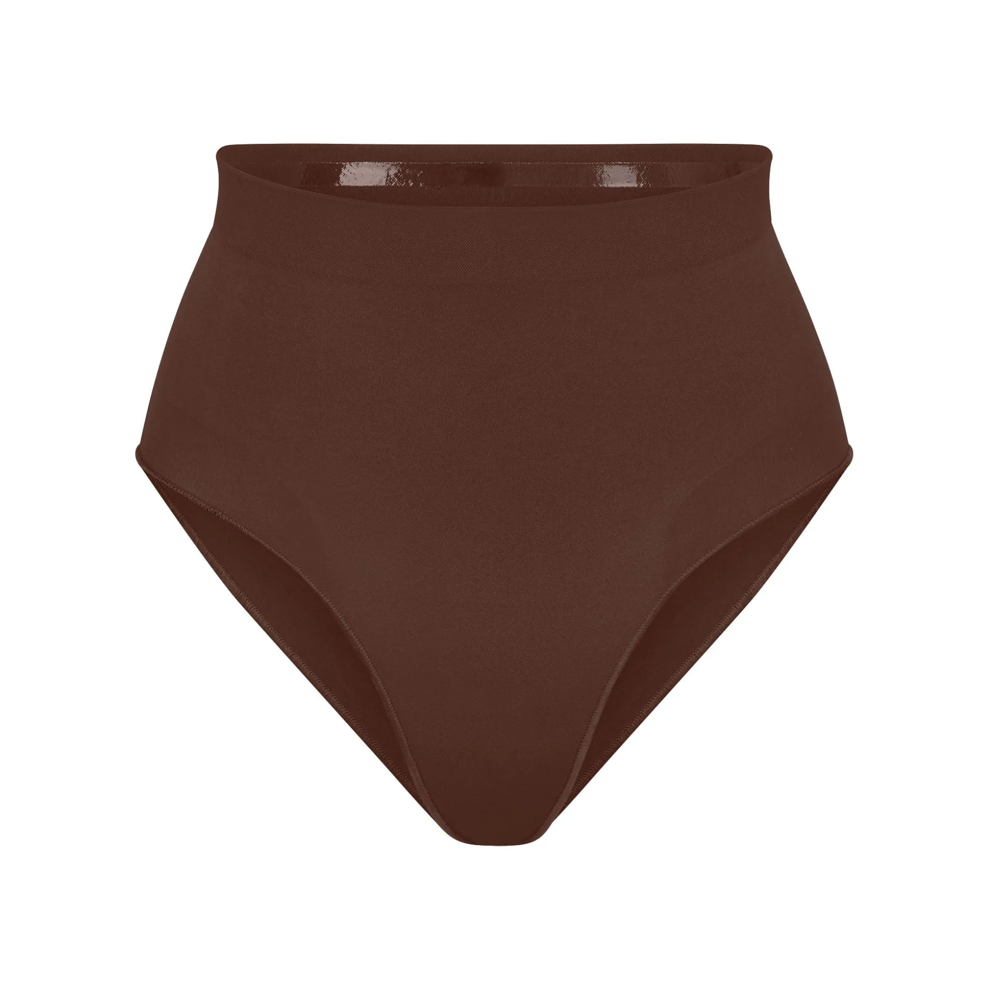 SEAMLESS SCULPT MID WAIST BRIEF | COCOA