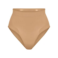SEAMLESS SCULPT MID WAIST BRIEF | OCHRE