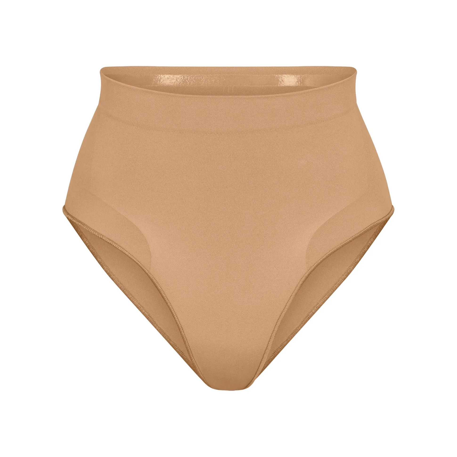 SEAMLESS SCULPT MID WAIST BRIEF | OCHRE