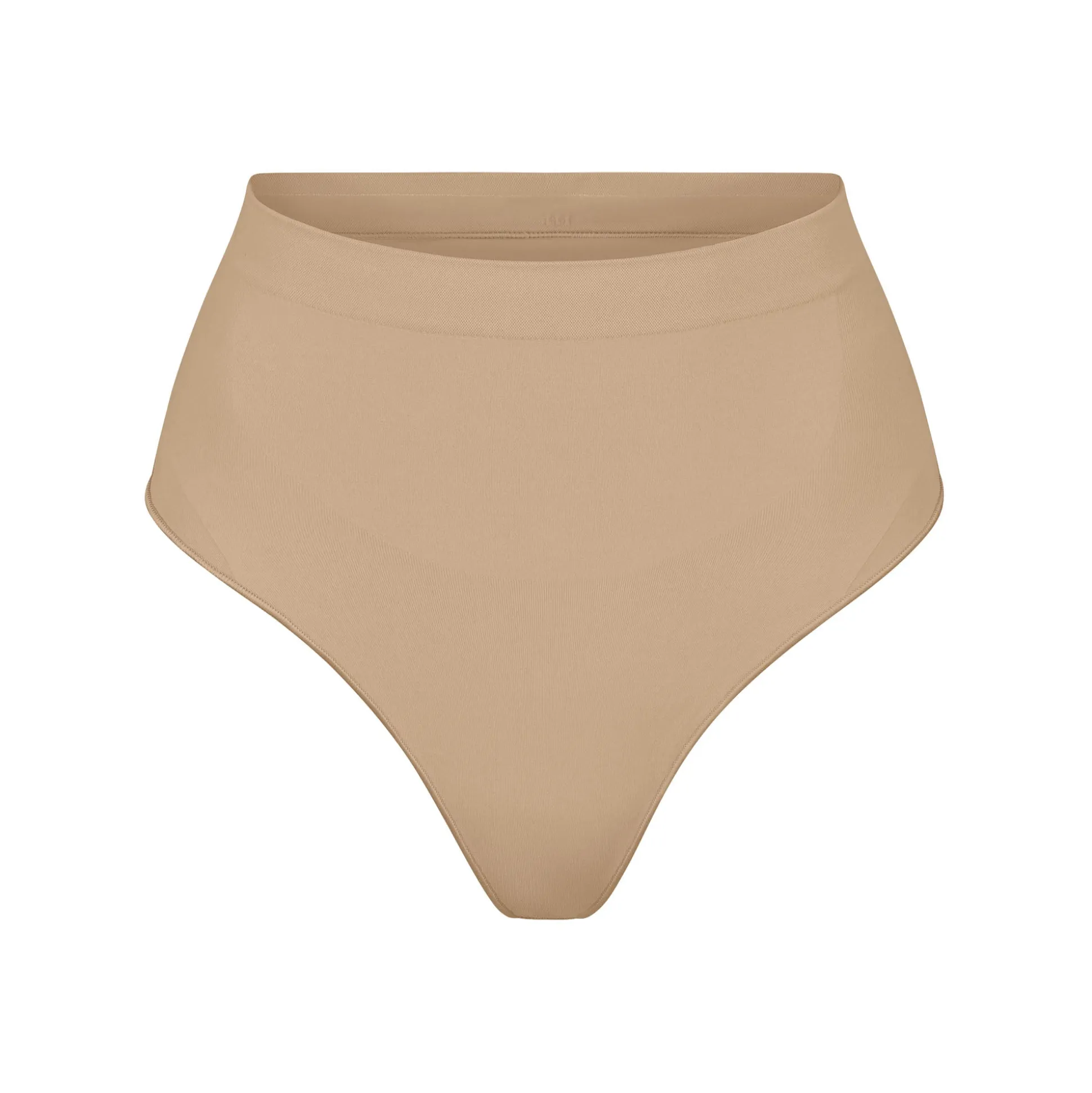 SEAMLESS SCULPT MID WAIST THONG | CLAY