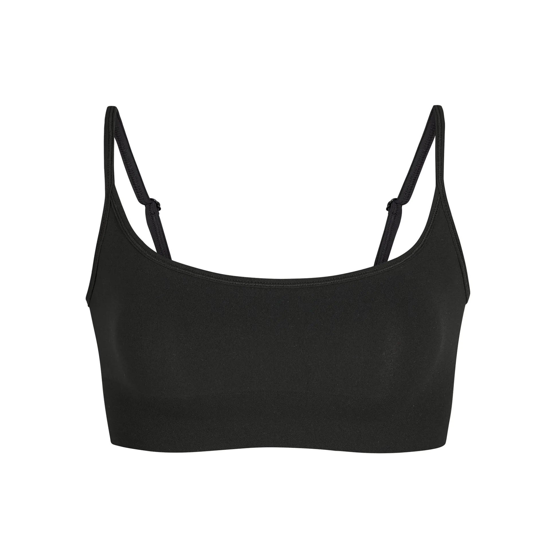 SEAMLESS SCULPT SCOOP NECK BRALETTE | ONYX