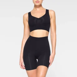 SEAMLESS SCULPT SCOOP PLUNGE BRALETTE | ONYX
