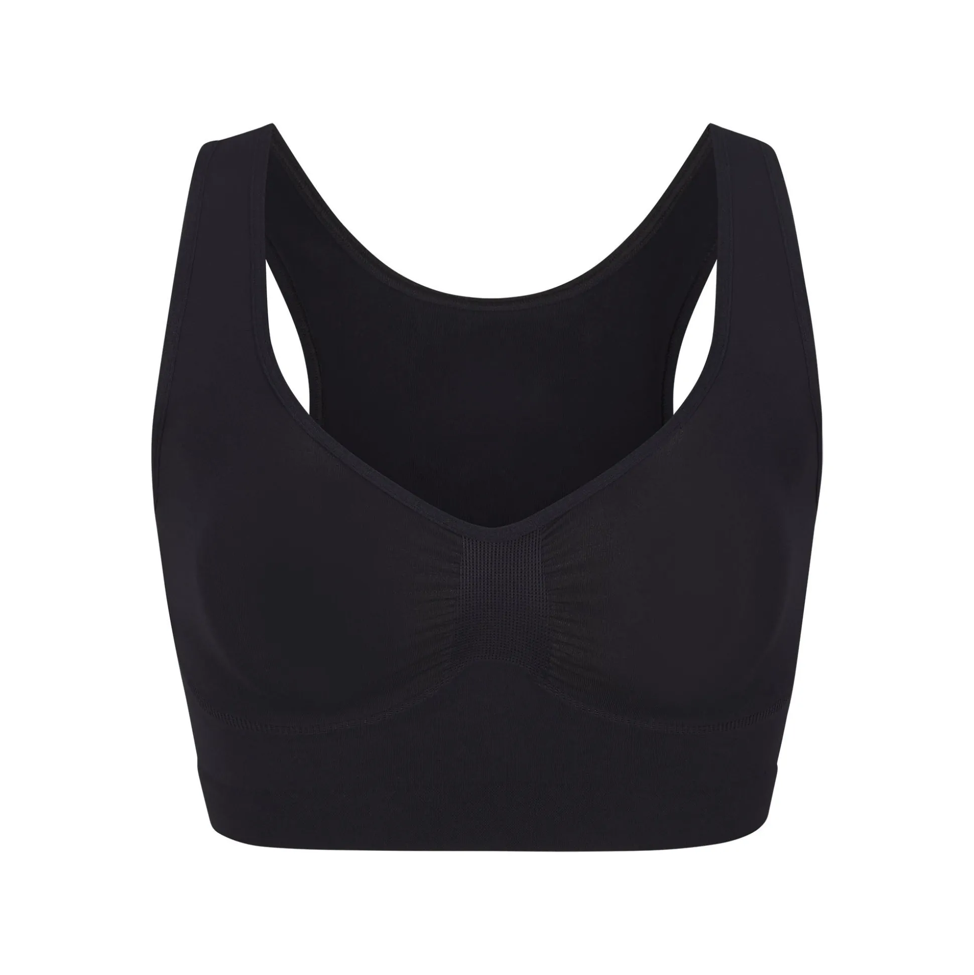 SEAMLESS SCULPT SCOOP PLUNGE BRALETTE | ONYX