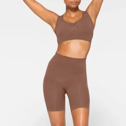 SEAMLESS SCULPT SCOOP PLUNGE BRALETTE | JASPER