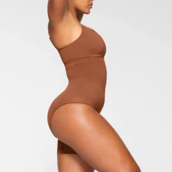 SEAMLESS SCULPT SOLUTION SHORT RIGHT LEG EXPOSED | BRONZE